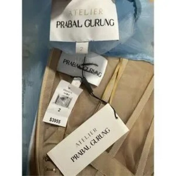 NWT Atelier Prabal Gurung Irma Sequin High-Low Mini Dress Blue Size 2 $3955 - Picture 8 of 14